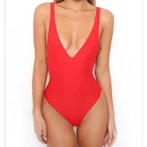 NWOT Red Swimsuit